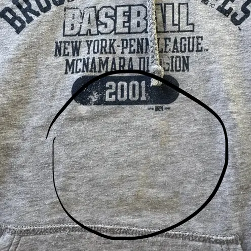 Vintage Y2K Brooklyn Cyclones Hoodie Gray Size L