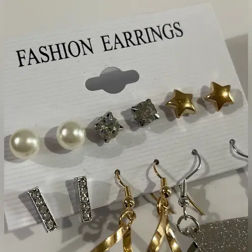 NWT Fashion 6 Piece Earrings Set