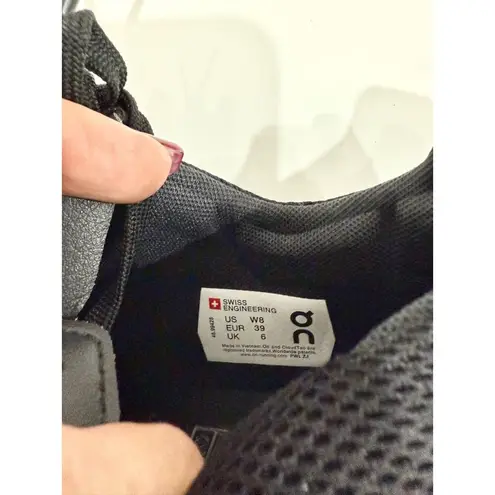 On Art The Roger Federer Clubhouse Tennis Sneaker Shoes Black Women's Size 8