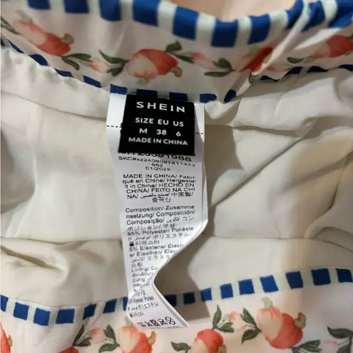 Women’s boho tropical Flower print casual pants Orange Size M