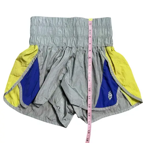 Free People  FP The Way Home Running Shorts Size XS Gray Colorblock SIlver - Image 8