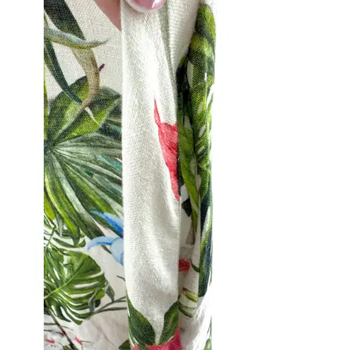 Allegra Masetti Firenze Linen Shirt Dress XL Button Resort Vacation Cruise