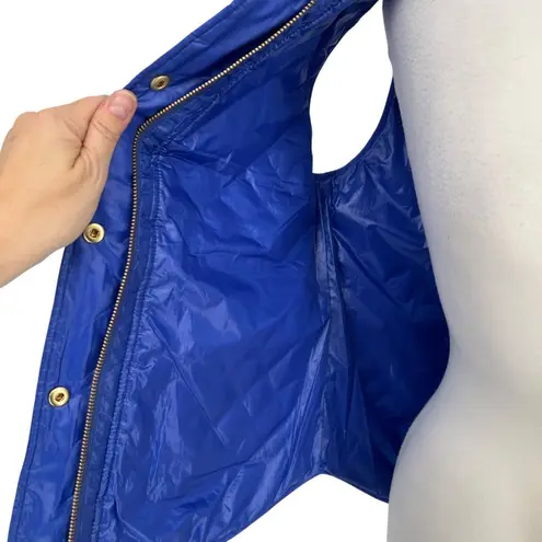 J.Crew Quilted Puffer Vest Bright Purple Blue Size Medium