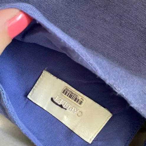 Capulet Revolve - Anais Wrap Crop Top Vintage Blue - Small