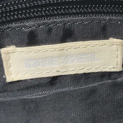 Diesel Women's Tote Gray OS Plaid Check Leather Trim Double Strap Shoulder Bag