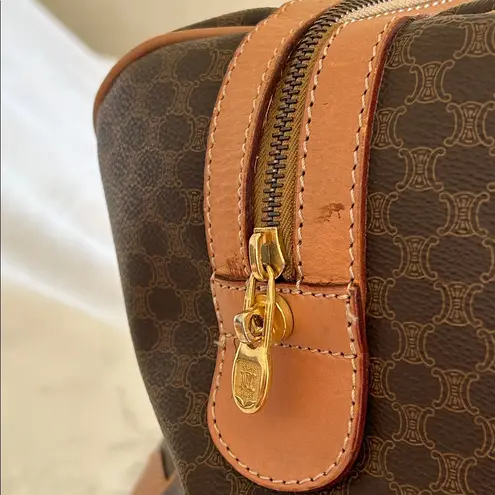 CELINE Authentic Vintage Macadam Boston 45 Travel Bag