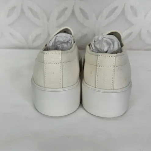 Greats Brand The Wooster Slip On Platform Leather Sneaker Size 8.5 New in Box White