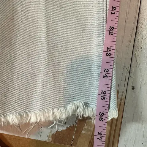 Levi's Levi’s 501 Premium Crop Button Fly Frayed Jeans Light Wash Size 28