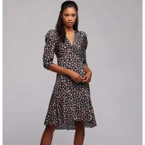 New! Bailey 44 Olivia Puff-Sleeve Leopard Print Dress, women size 0