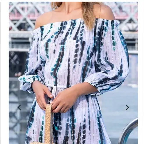 Shoshanna SWIMWEAR SEA GLASS TIE DYE COVER UP SIZE MEDIUM.