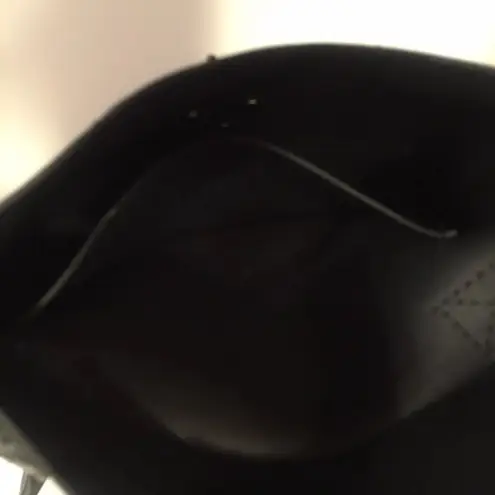 Rubber Crossbody Bag Vault Clasp Flap Black Blue Industrial Unique Purse 10x8.5