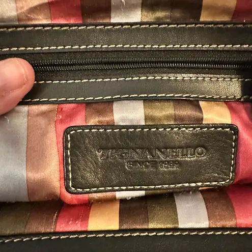 Tignanello Backpack Black Leather Purse