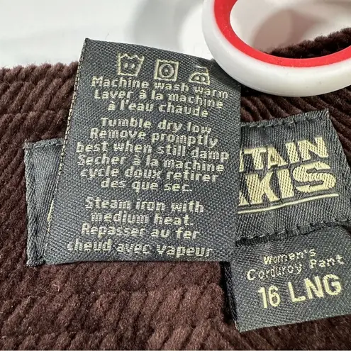 NWT Mountain Khakis Women’s Cottonwood Cord Corduroy Pant Womens Size 16 LNG Brown