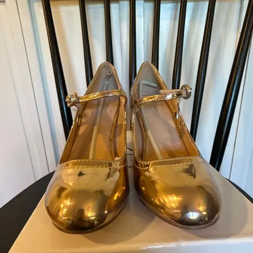 J. Adam’s NWB pixie Maryjane heels rose gold size 5.5