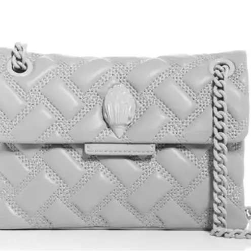 Kurt Geiger Quilted Gray Crossbody Bag NWOT