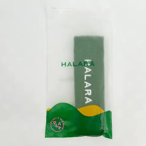 Halara NWT Green Terry Cloth Sport Headband Sweatband Tennis Athleisure One Size