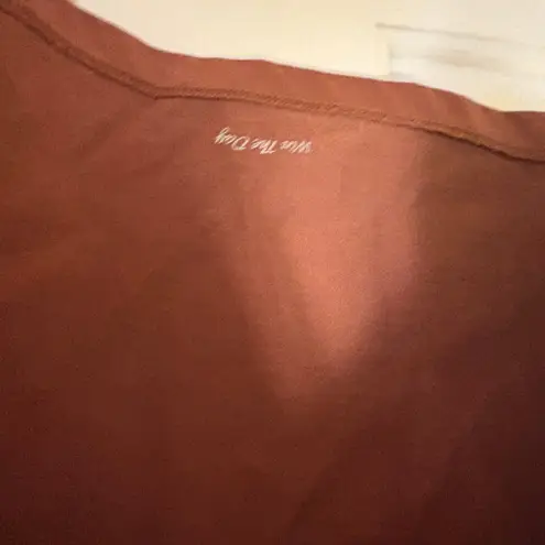 ACTIV Lifestyle Co. Good Vibes Thick Thighs Boxy Crop Tee Brown