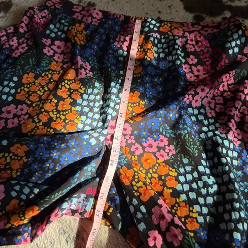 Johnny Was Astrid Pleated Pant and Shirt set Size Extra Large Floral Wide Leg