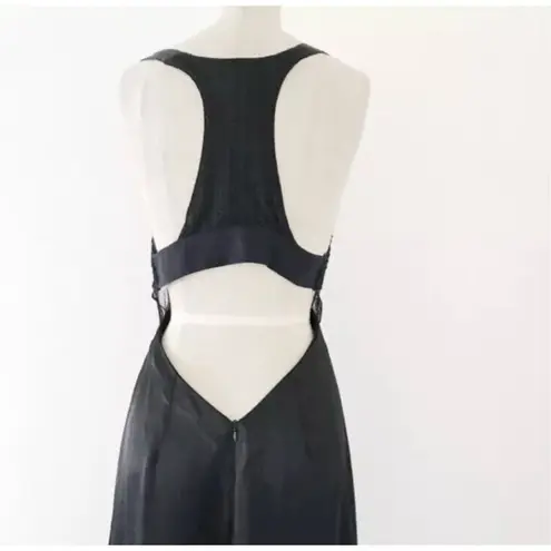 ZARA ✨ Satin Lace Backless Maxi Dress with slits size Medium✨