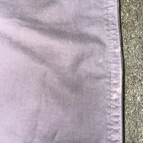 Nili Lotan women’s Jenna lilac Purple Cropped corduroy Military Pants size 6