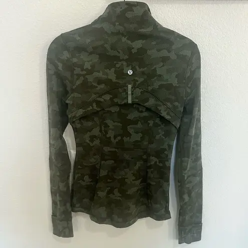 Lululemon  Define Jacket Heritage Camo Dark Olive Green Twill Size 6 RARE - Image 8