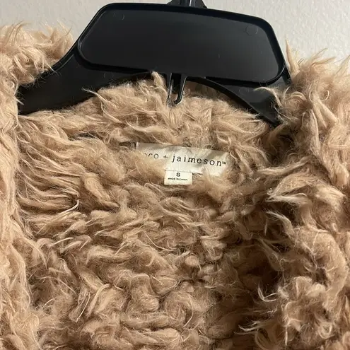 Coco + Jaimeson faux leather/fur suede vest