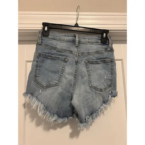 Insane Gene Shorts Women Size Medium Blue Cut Off Denim Jean American Distressed