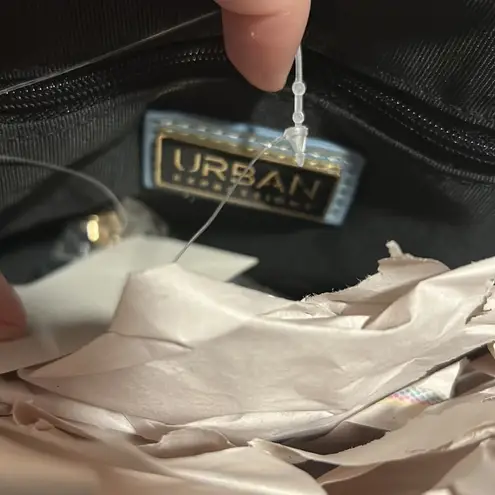 Urban Expression NEW Boutique Urban Expressions Blue Woven Clamshell Bag