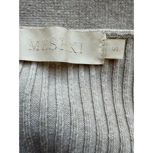 Meshki Oatmeal Tan Ribbed Knit Midi Dress Size Small