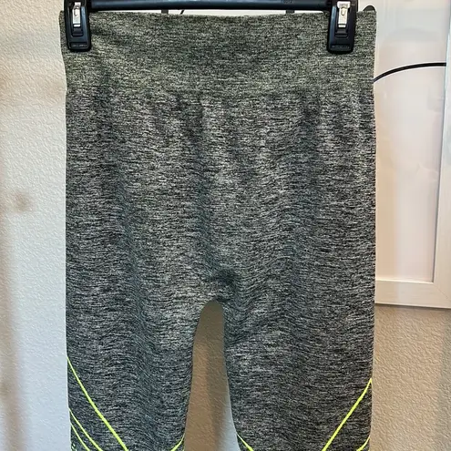 Women's NYC Brand Gray/Neon Yellow Sports Bra and Jogger Set. Fits Sizes S/M