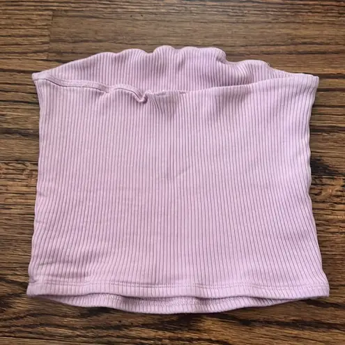 Garage  Pink ribbed tube top