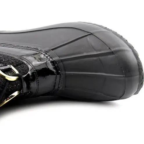 INC International Concepts Black Lorinah Women Round Toe Canvas Winter Boot NWT Size 8