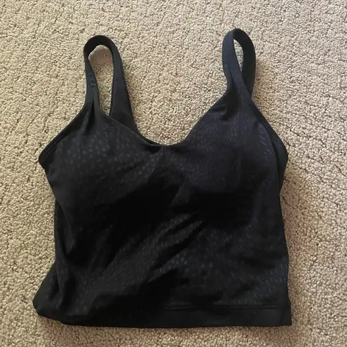 Lululemon  Align Tank Jewel Emboss In Black Size 0 Bin 268