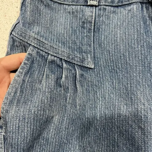 Cheryl Tiegs Size 12 Jeans Vintage 70s Pleated Front Baggy Bareback High Rise Blue