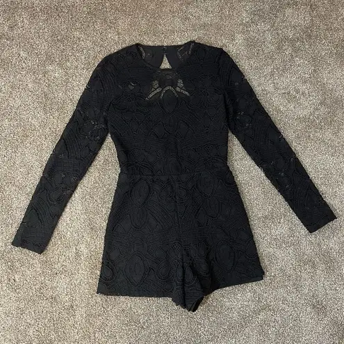 Alexis Long Sleeve Lace Romper