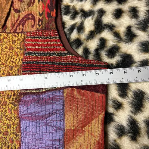 Coldwater Creek Vintage Patchwork Vest L