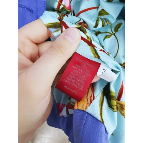 Vintage G.E.T Trench Coat Belted Rain Jacket Shell Purple Large Utility Gorpcore Blue