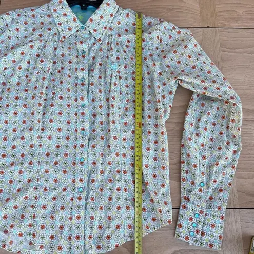 Wrangler Twenty X Fit Women S Retro Crystal Snap Western Cowgirl Button Up Blue