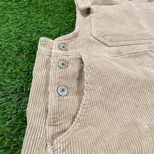 American Eagle  cream corduroy mini dress with adjustable straps and pockets (S) - Image 4