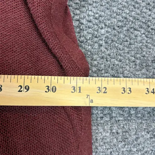 Lululemon  Call Me Cozy Wrap Womens OS Red Cotton Yak Blend Full Zip Sweater Cape