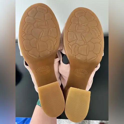 Kork-Ease Women's Rose Pink Knotted Suede Heels Size 10