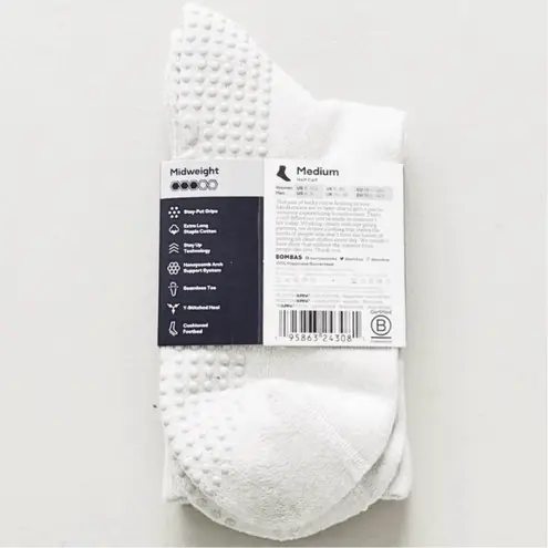 Bombas Women’s Gripper Half Calf Socks Harbor Grey M