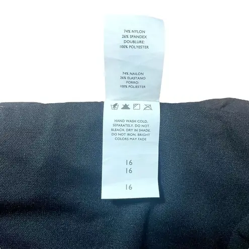 Jantzen NWT Vintage Black Ruched Waistband Bikini Bottom Womens Size 16 | XL NEW