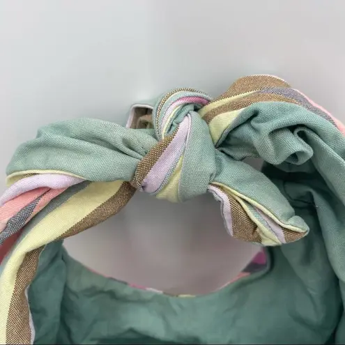 Rainbow Pride Stripe Purse Tote Adjustable Tie Multicolor CarryAll Shoulder Bag