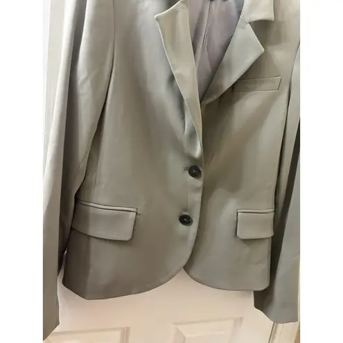 reese+riley new york Blazer Solid Beige Boyfriend Womens 10 USA MADE