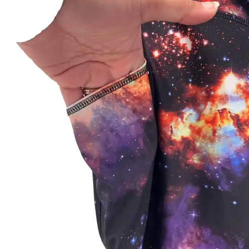 Avia Capri Leggings Large Galaxy Print Gym Workout Activewear Yoga Performance