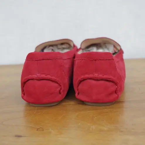 Louise et Cie Antiguah Red Suede Penny Loafer Driving Moc Style Flat 10