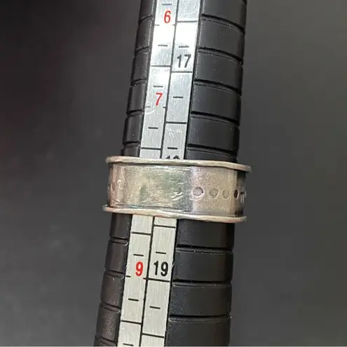 Sterling Silver Vintage Native American Signed SA 925 Blue Teal Stone Ring Sz 8