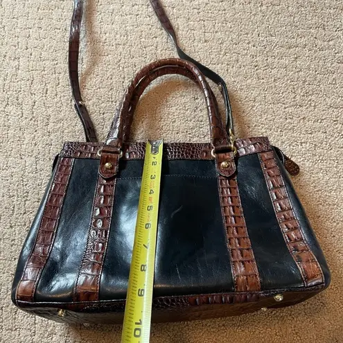 Brahmin  Black & Brown Leather Handbag