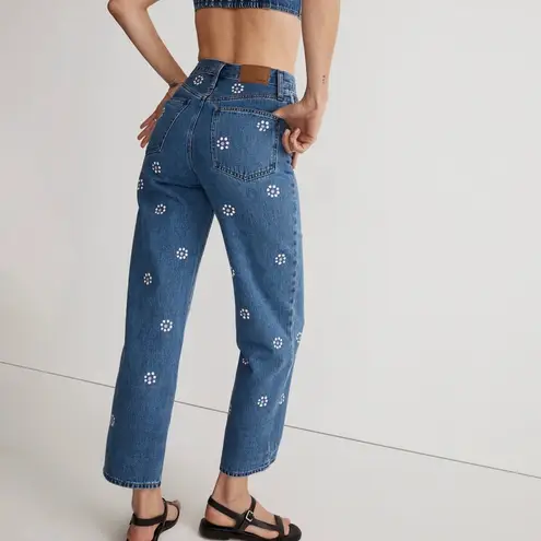 Madewell NWT  The Perfect Vintage Wide-Leg Crop Jean in Stamped Floral